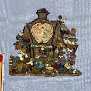 Vintage Boyd’s Bears Farmers Market Clock